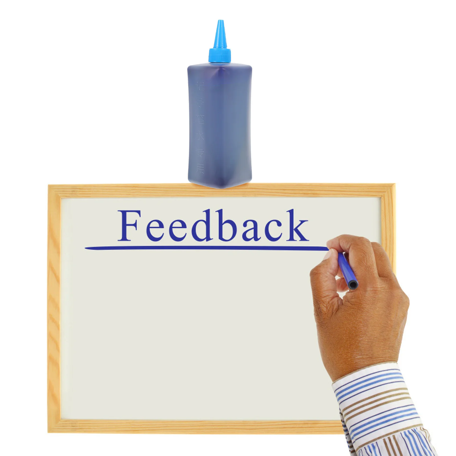 

1Pcs Whiteboard Pen Ink Refill Blue 500ml Quick Dry Durable Smooth Writing Practical Bottle Ink Refill Household Supply