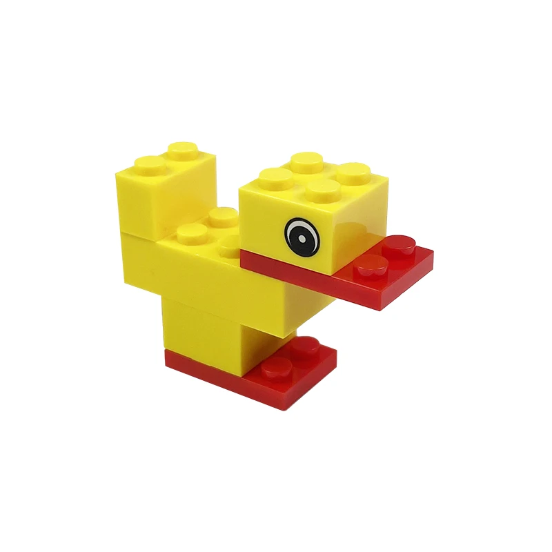 building blocks MOC yellow duck small animal  amusing assembling toys