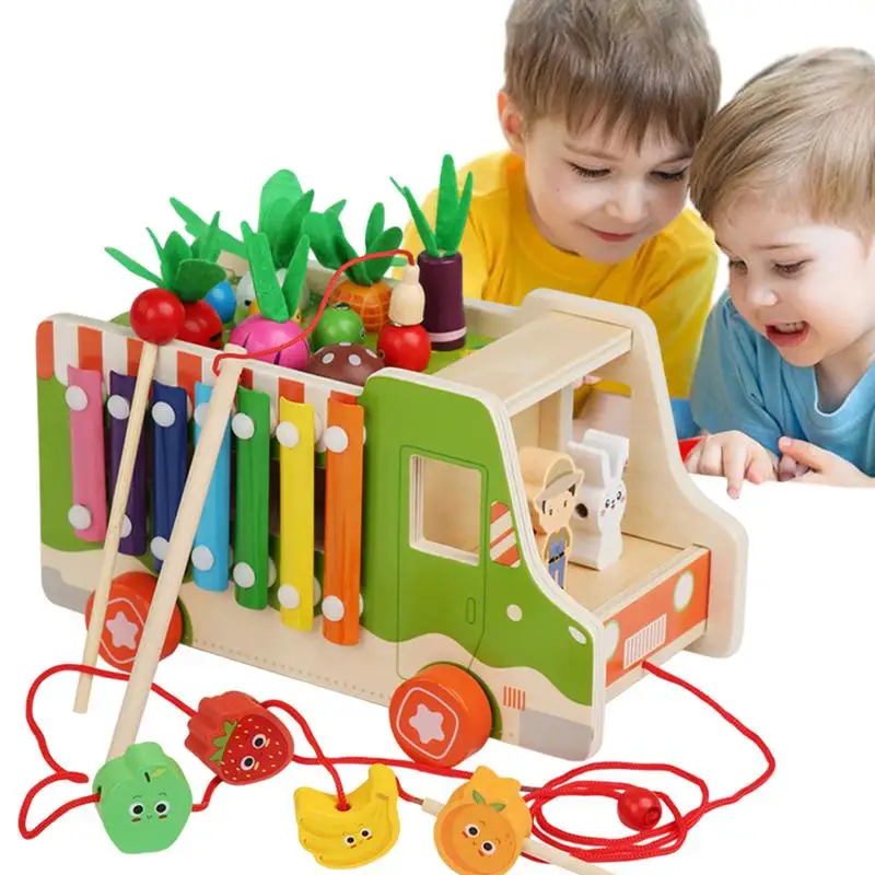 Carrot Shape Puzzle Sorting Matching Carrot Wooden Color Shape Sorter Shape Sorter Learning Toy Matching Toys Educational For