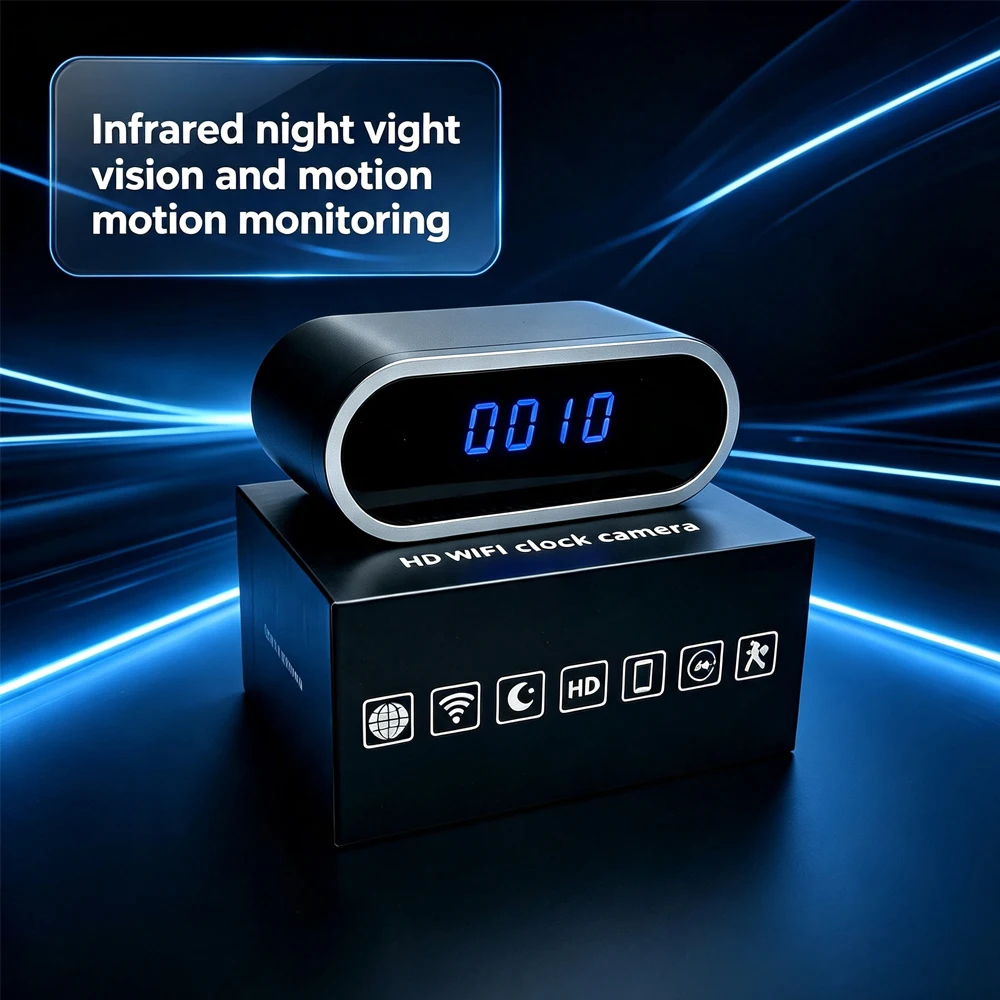 زينة سطح المكتب، كاميرا ساعة ص - مراجعة Hidden Camera Clock وسعره