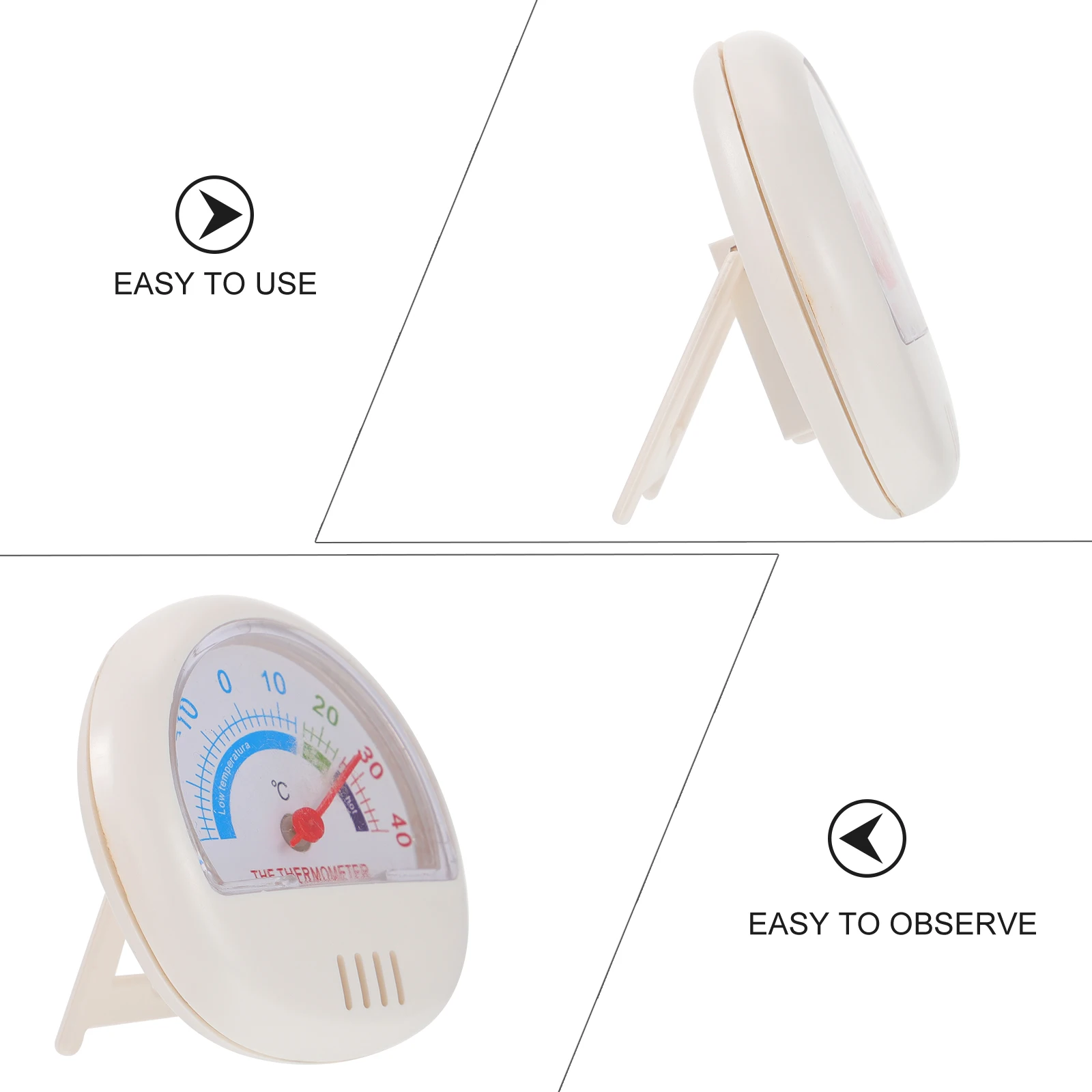 

2 Pcs Thermometer Fridge Thermometers Refrigerator Temperature Gauge Mini Plastic for