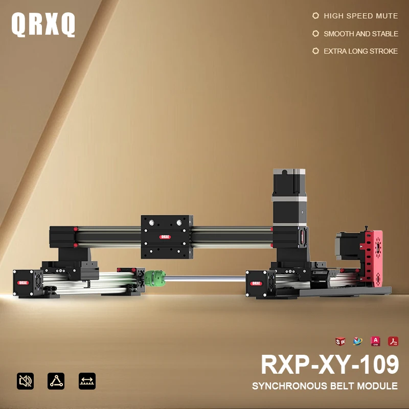 

CNC Router Full Kit XYZ Gantry Robot Z Axis Linear Rail 100‑1500mm Automatic CNC Kit 3D Printer Parts RXP45-XY-109