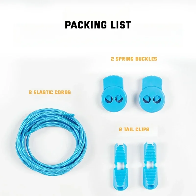 New Lock Shoe Laces Round Tennis Shoelaces Without Ties Adult Kids Sneakers Elastic Shoelace Rubber Bands for Shoes Accesories image 4