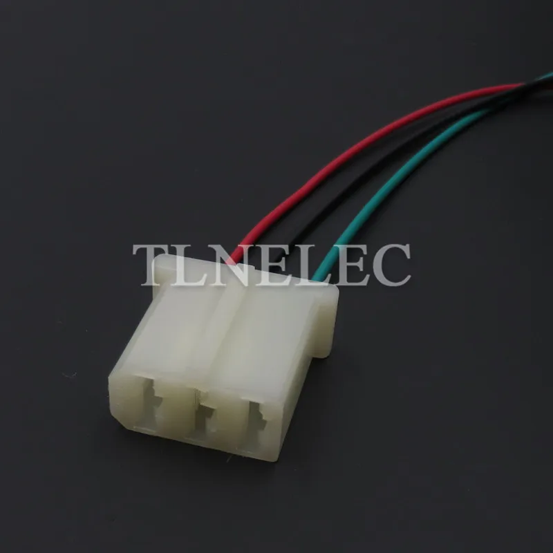 3 Pin Way Car Electrical Connector With Wires 893906231 Auto Unsealed Adapter Auto High Current Wire Cable Sockets 893 906 231