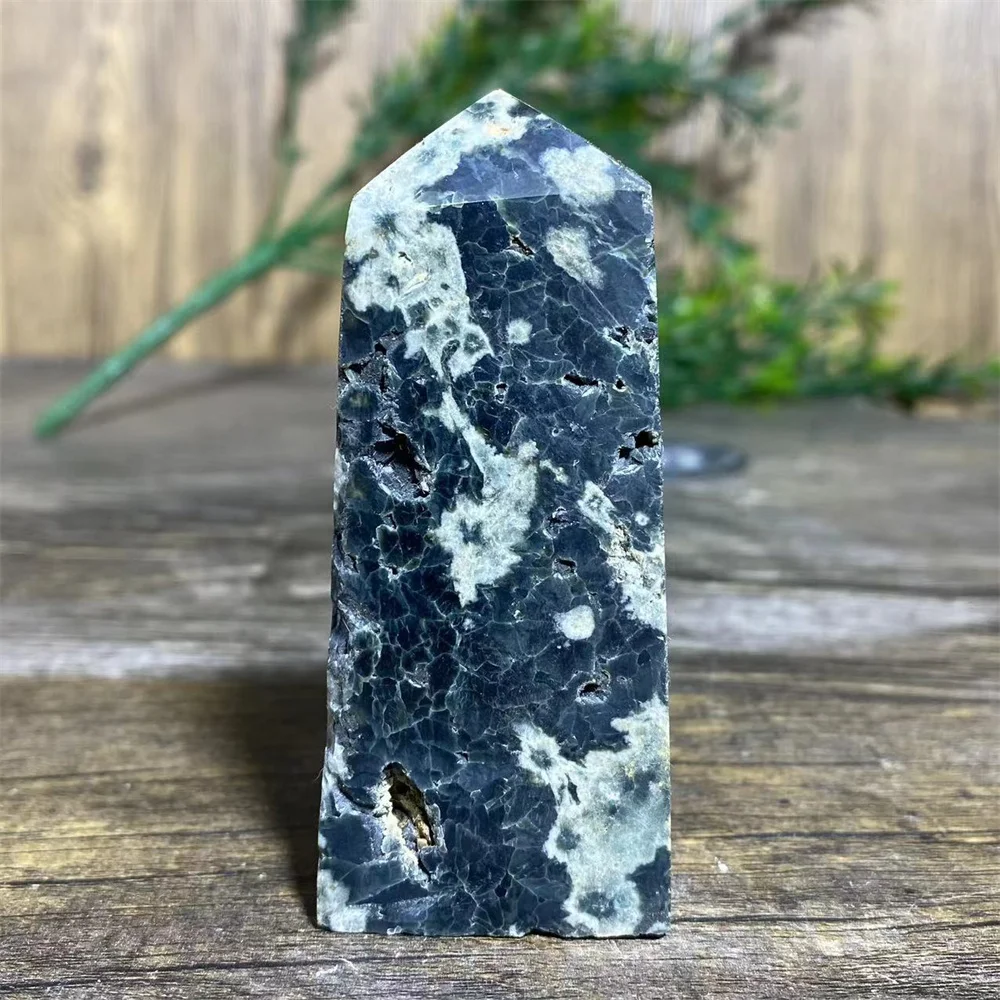 Green Crystal Natural Ocean Jasper  Tower Point Beauty Gemstone Wand Quartz Reiki Minerals  House Decoration Healing