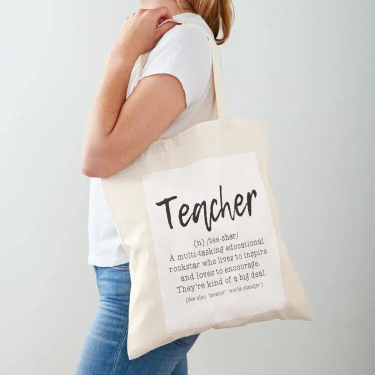 

Definition of a Teacher #1 Tote Bag female bag Customizable tote bag cute pouch free delivery bags