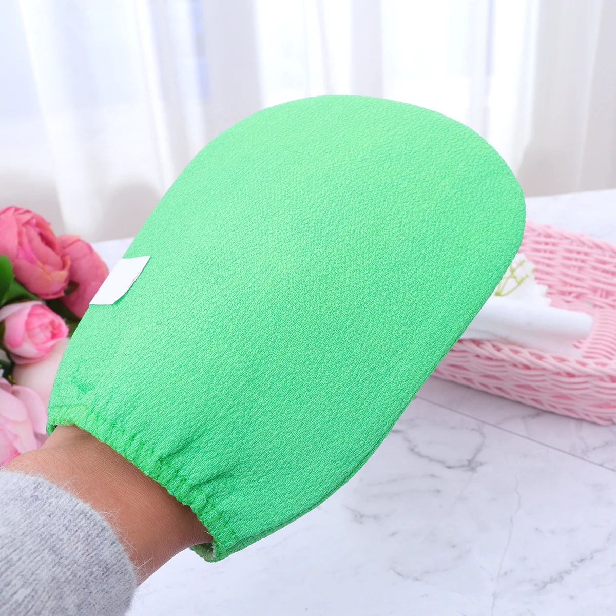 

6Pcs Shower Gloves Exfoliating Bath Gloves Plant Fiber Body Scrubber Easy Clean Smooth Skin Massage for Kids Women Men Bathing