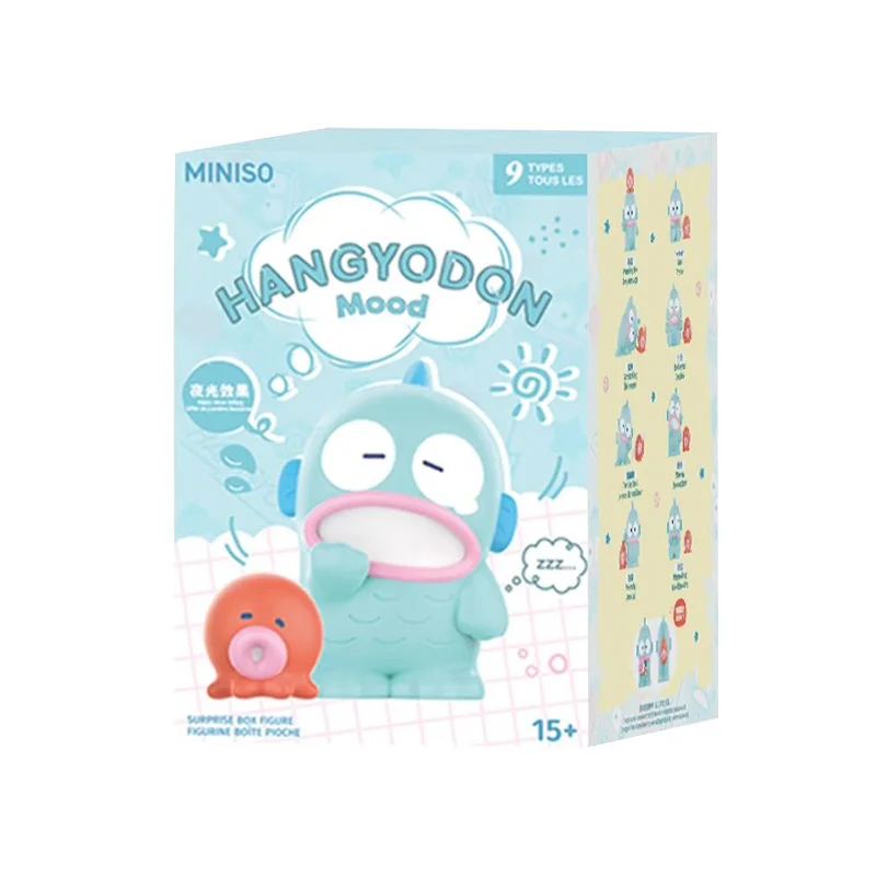 Подлинная эмоциональная серия Sanrio Hangyodon, искусственные игрушки, декор для комнаты, аниме статуэтки, Коллекционная модель, подарки для девочек