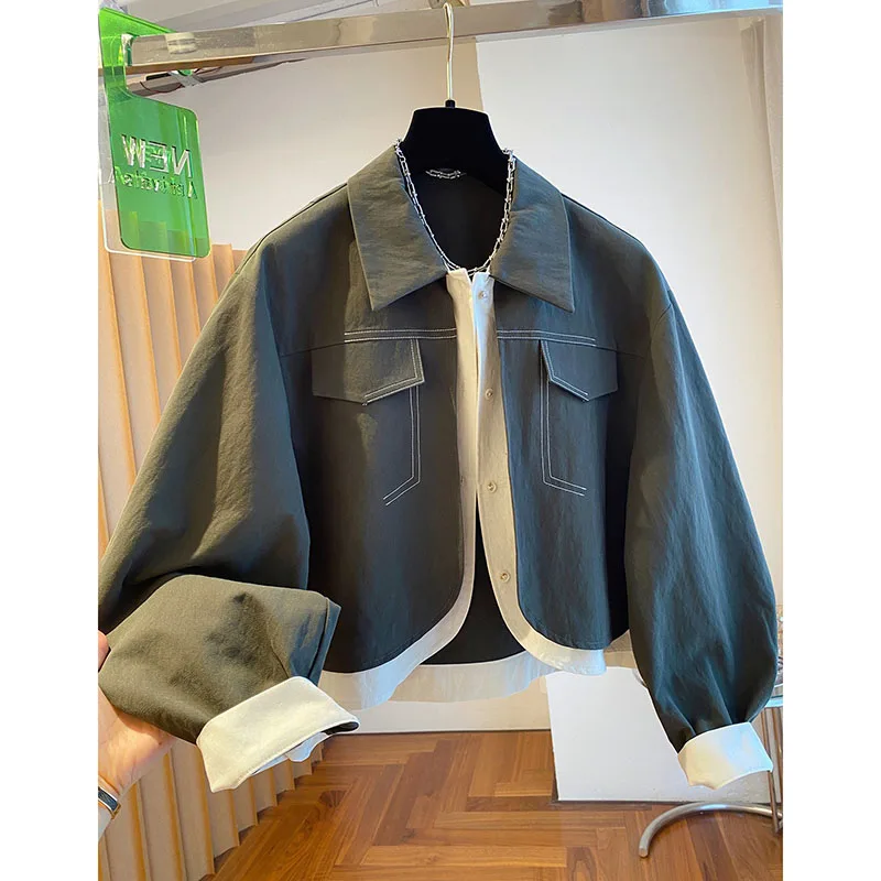 New Women's Short 2026 Spring Autumn High-grade Two-piece Ladies Coat Versatile Beautiful Lapel Female Outerwear