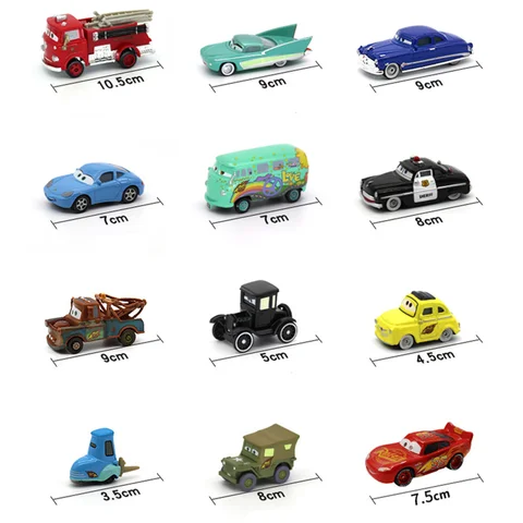 Disney Pixar Bilar 3 Metall Diecast Lightning McQueen Mater Champion Bilmodell Leksakspresentset Jackson Uncle Truck Pojke Födelsedagsleksaker 10 best sales Chevy-leksak - №10