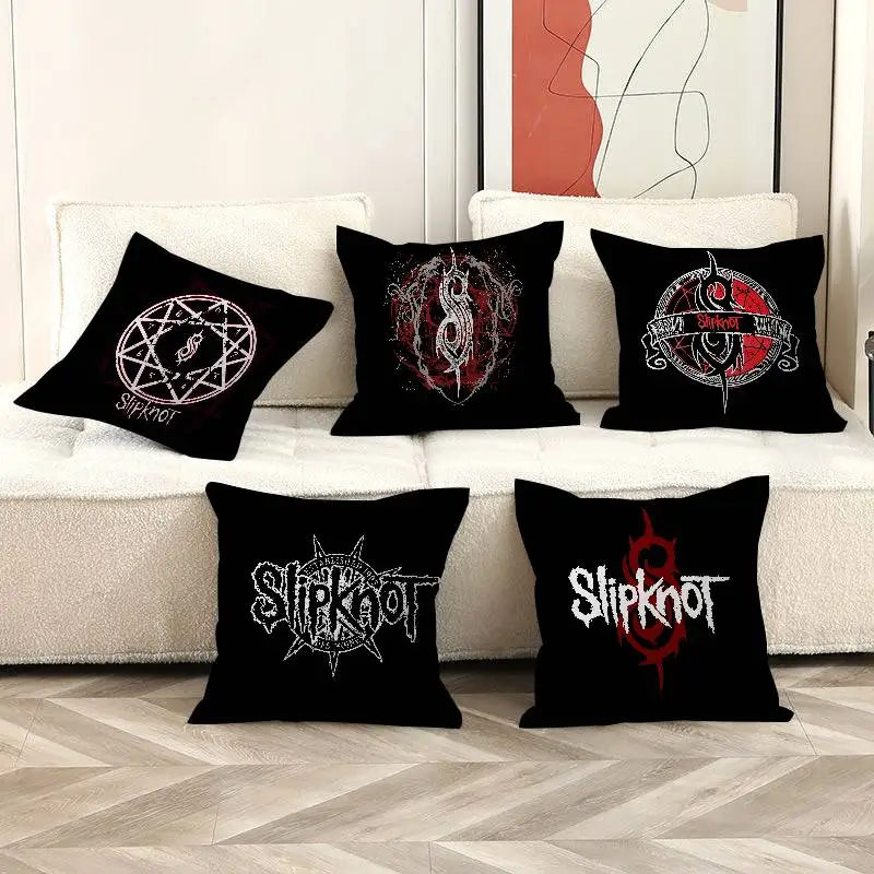 Slipknot Heavy Metal Band Office Cushion Pillowcase Car Cushion Cover45X45CM Lumbar Pillowcase Sofa Pillowcover