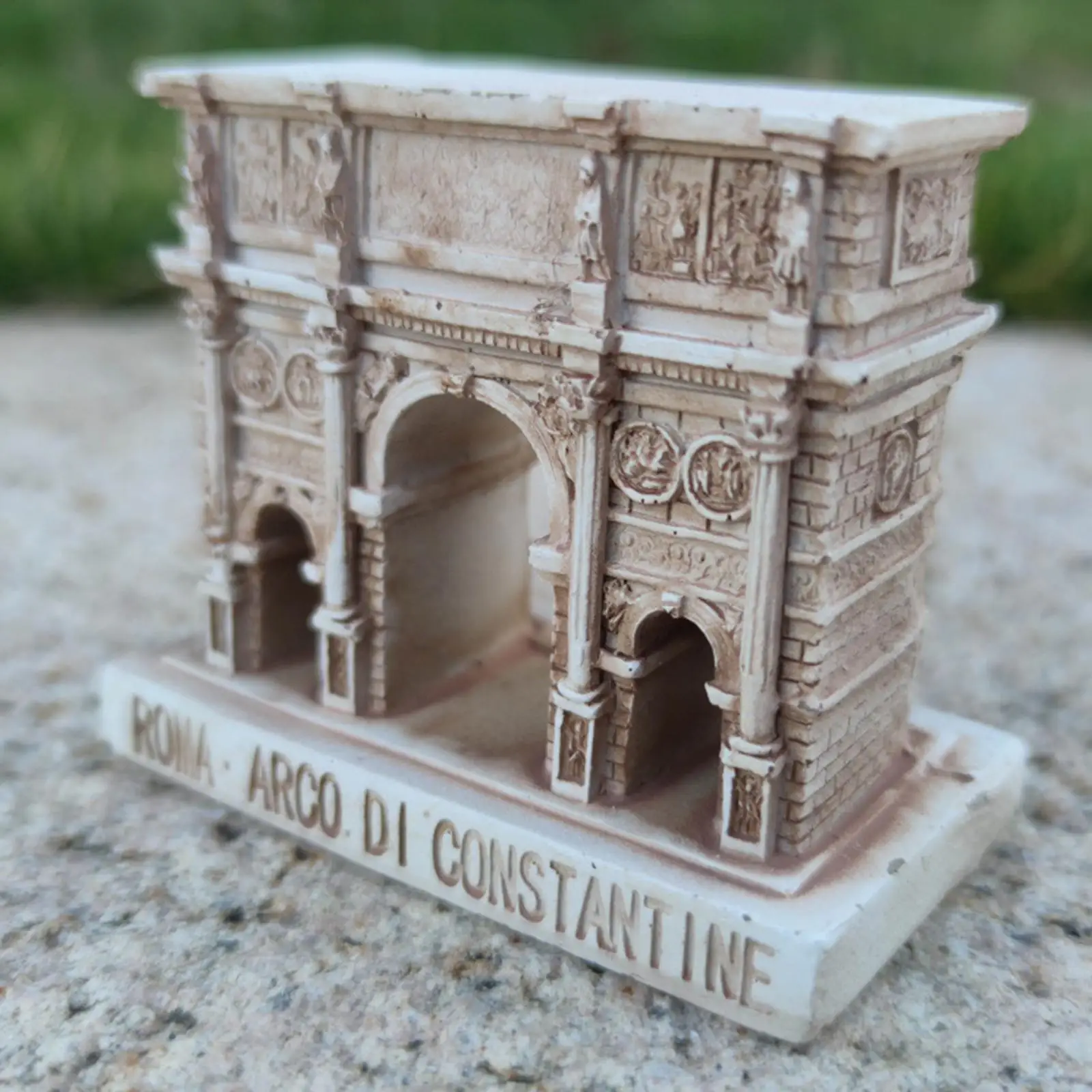 Modelo de porta decorativo para modelo de arquitetura de jardim de fadas de construção de rua