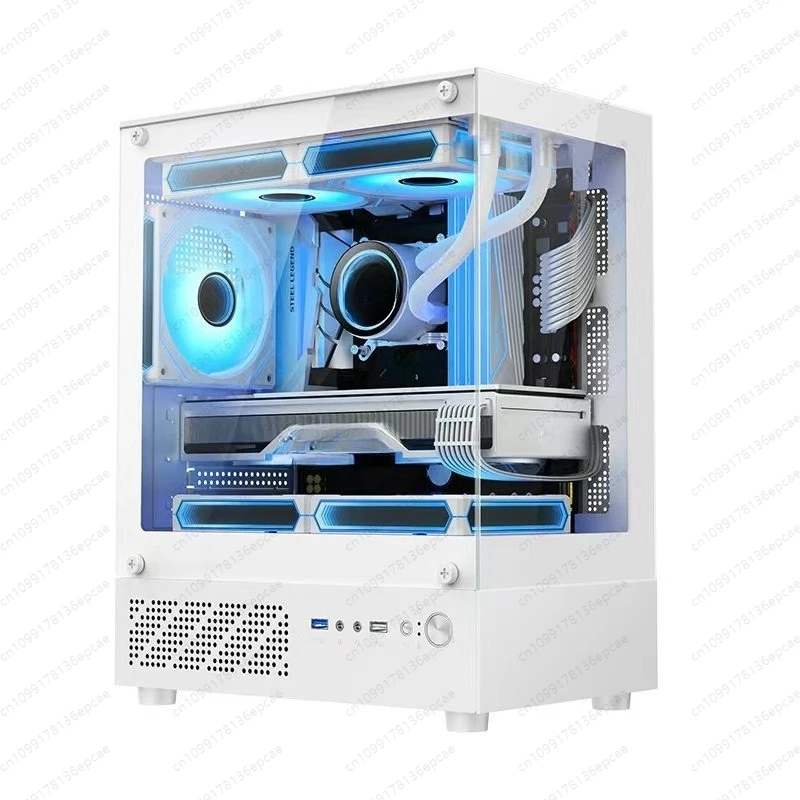 Xuanwu Mini desktop computer desktop water-cooled chassis, sea view room glass game fully transparent chassis