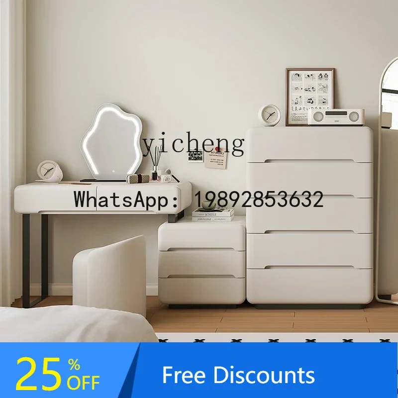 solid wood chest of drawers bedroom bedside locker living room wall drawer cabinet modern simple locker