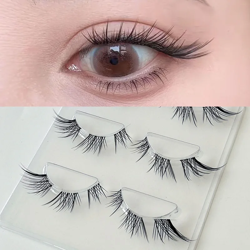 

DIY Clusters False Eyelashes Wholesale Lashes Extensions Skew Flying Fox Fystem Sectional Type Transparent Stem False Eyelashes