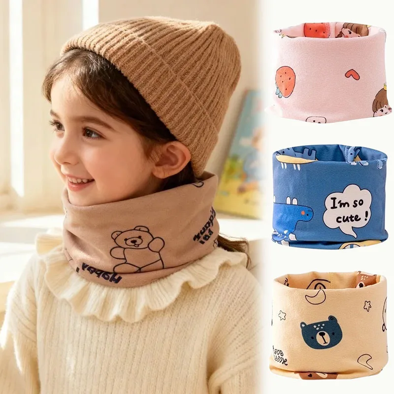 1/3/5PCS Baby Boys Girls Winter Neck Scarf Soft Fleece Windproof Seamless Tubular Warmer for Toddler Outdoor Cold Weather Gift