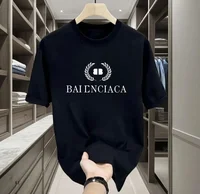 Fashion Designer Casual T-shirt Men's Women's Short Sleeved Letter 3D Printed High-quality 2026Summer Casual Style High-end
