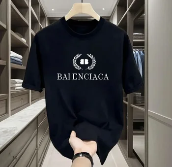Fashion Designer Casual T-shirt Men's Women's Short Sleeved Letter 3D Printed High-quality 2026Summer Casual Style High-end