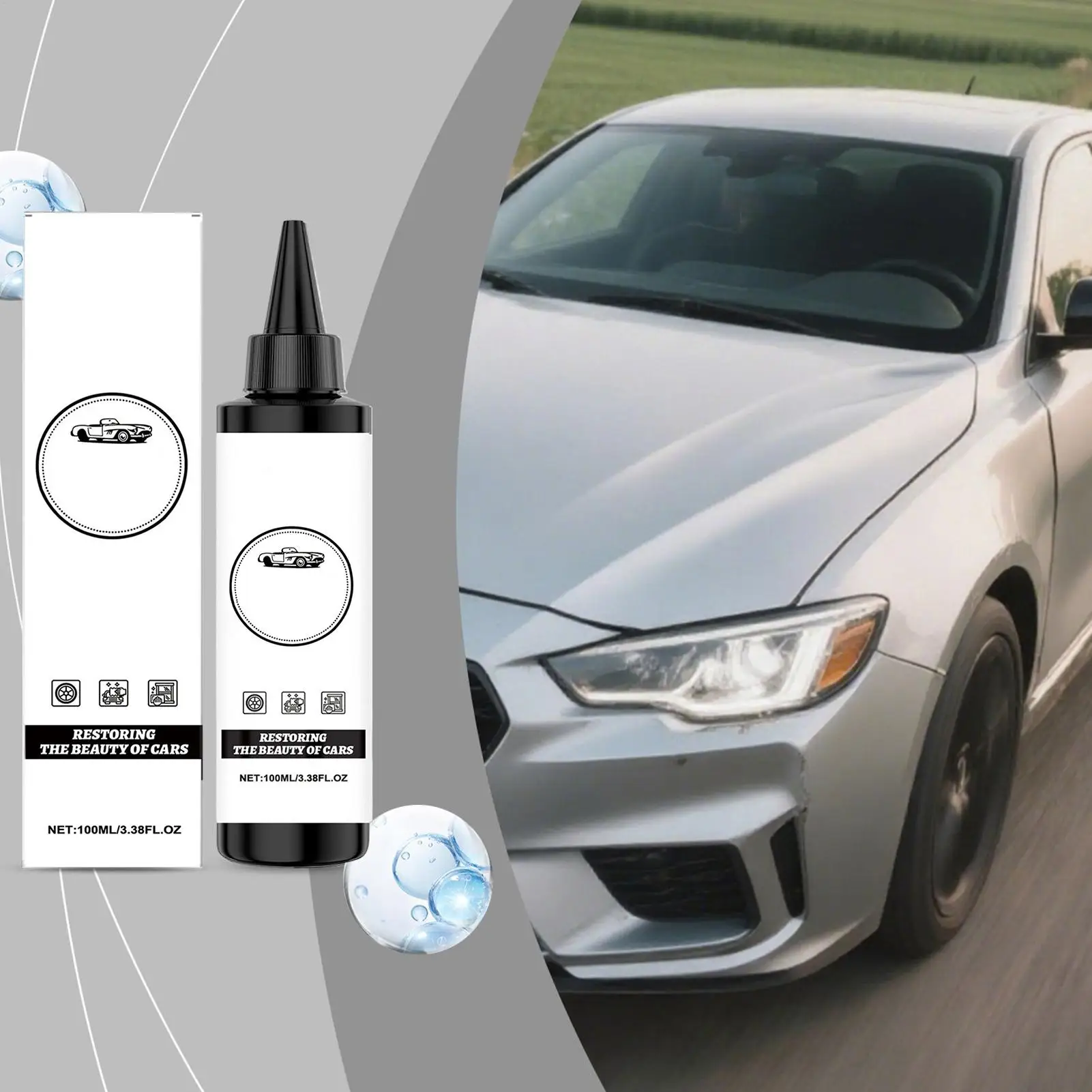 Shiny Car Paint Restorer Car Scratch Remover Long Last Up To 6 Months Restore Auto Paint Shine Nanos Grade Car Care Maintenance