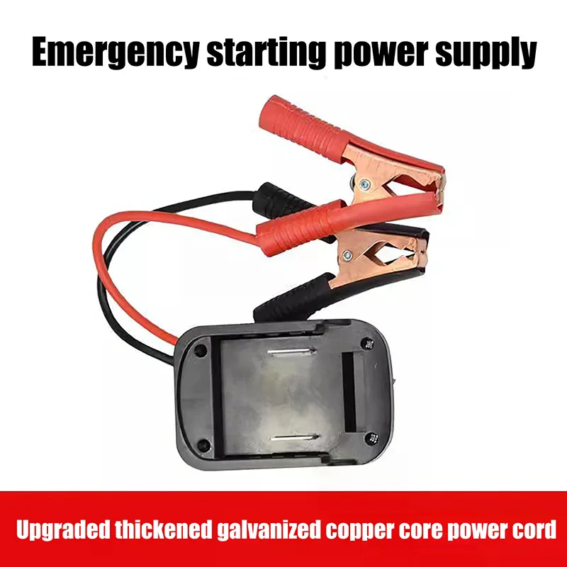 Car Lithium Battery Converter Charger Clip Auto Igniter Jump Starter For Makita Booster Cable Adapter Emergency Power DIY Tools