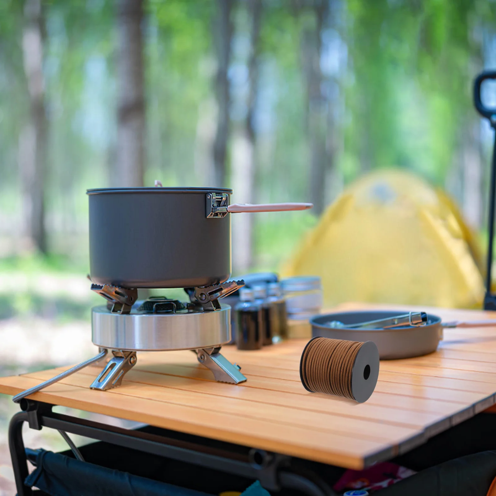 

50m 9-Strand Camping Rope 4mm Outdoor Tent Windproof Cord Survival Hiking Emergency Rope Tarp Guide Line Fixing Line