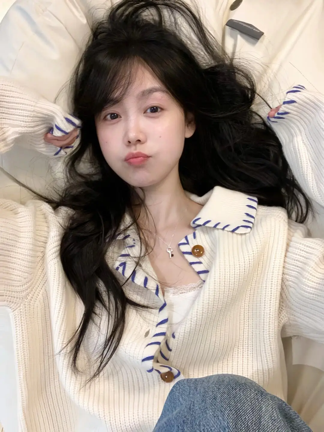 Cardigan in Maglia Larga con Design Color Blo Coreano, Cappotto Maglione alla Moda da Donna per Autunno Inverno, Collo Alto, Lungo S...