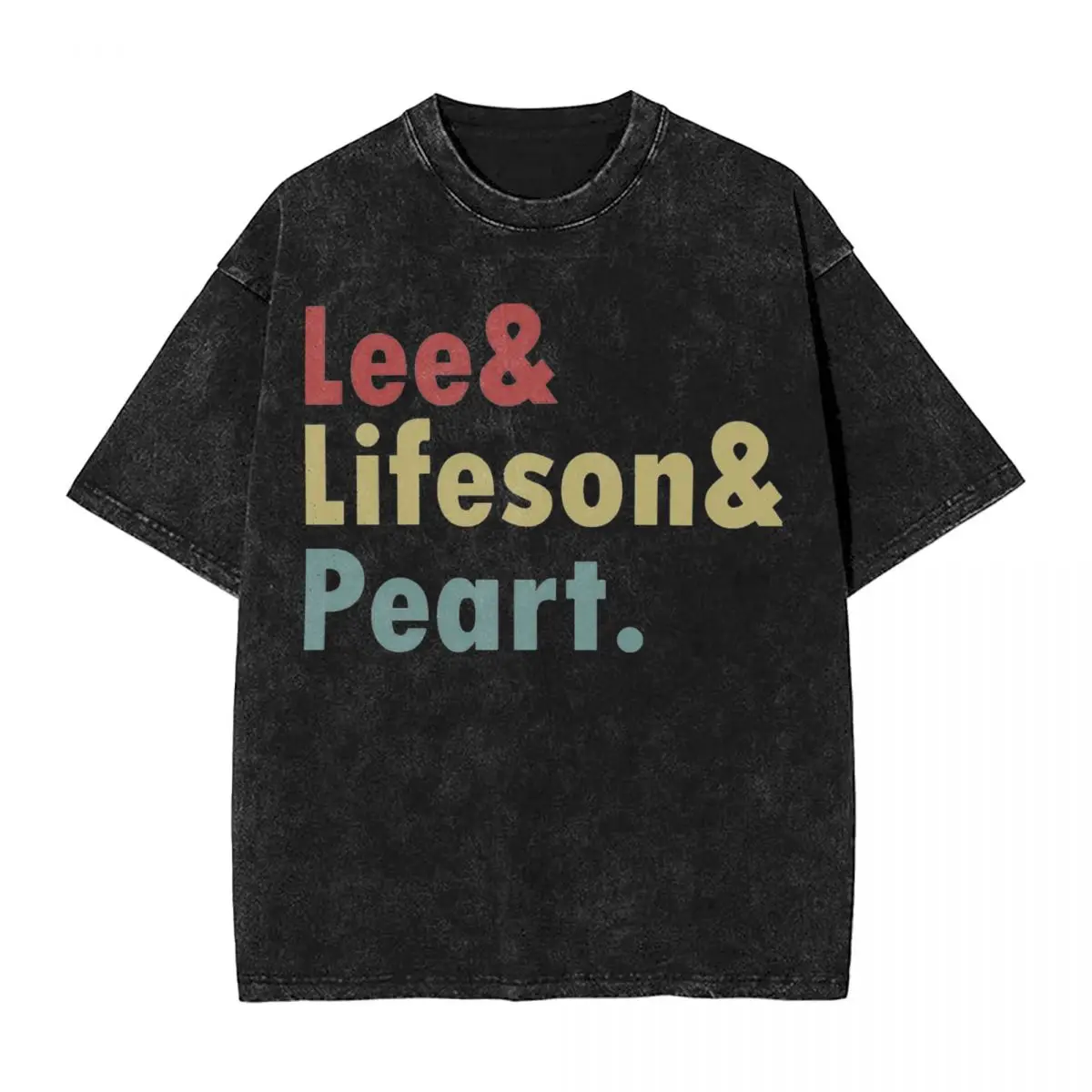 Rush Rock Band Lee Peart Lifeson Washed T-Shirt Man Y2K Funny Cotton T Shirts Beach O-Neck Popular Tees Design Oversized Clothes