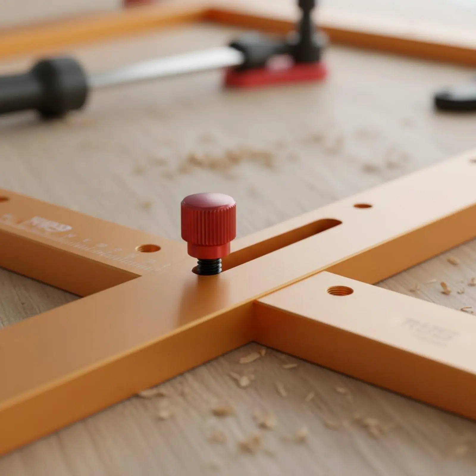 Rectangular Hole Jig Precision Square Hole Jig Router Template Guide Stable Woodworking Tool Long-Lasting Metal Build