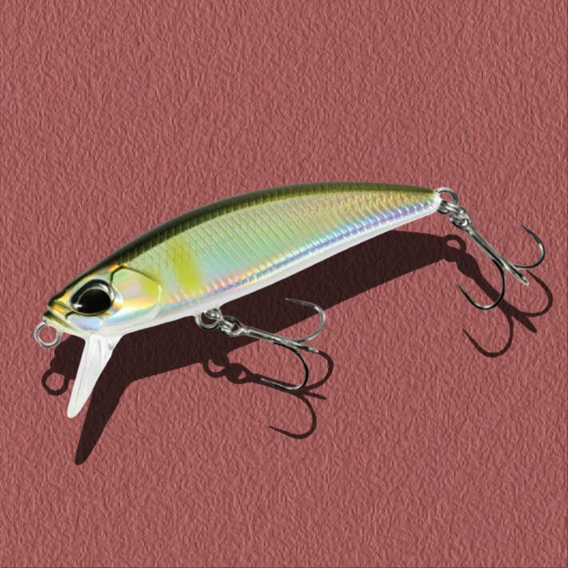 غرق البلمة 46 مللي متر 5 جرام الثنائي في نهاية المطاف تيار اصطناعي الصيد الطعم Spearhead Ryuki 46s تيار Pesca الطعوم لسمك السلمون البني سمك السلمون المرقط