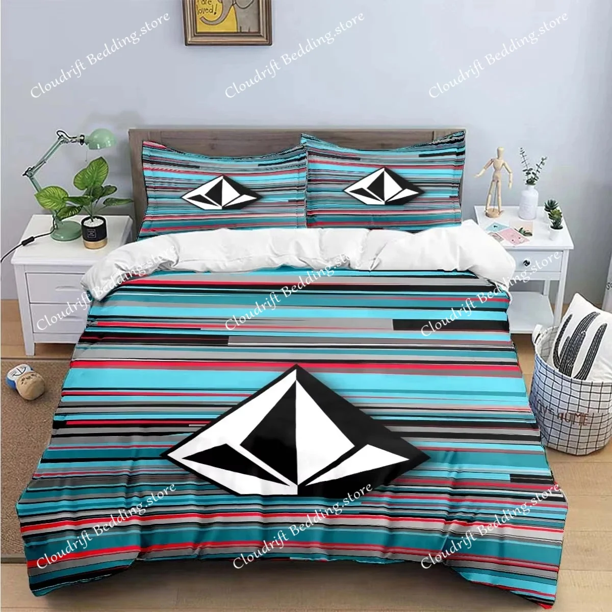 New V-VOLCOM 3d Print Bedding Sets Exquisite Bed Supplies Set Duvet Cover Bed Comforter Set Bedding Set Luxury Gift Home Textile