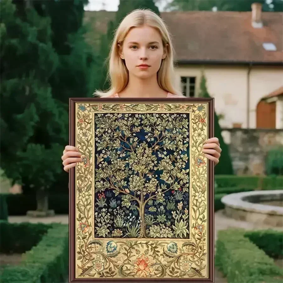 

tree forest New Style diy Art crafts for adults stamped cross stitch kit knitting and needlecraft embroidery sewing joy sunday