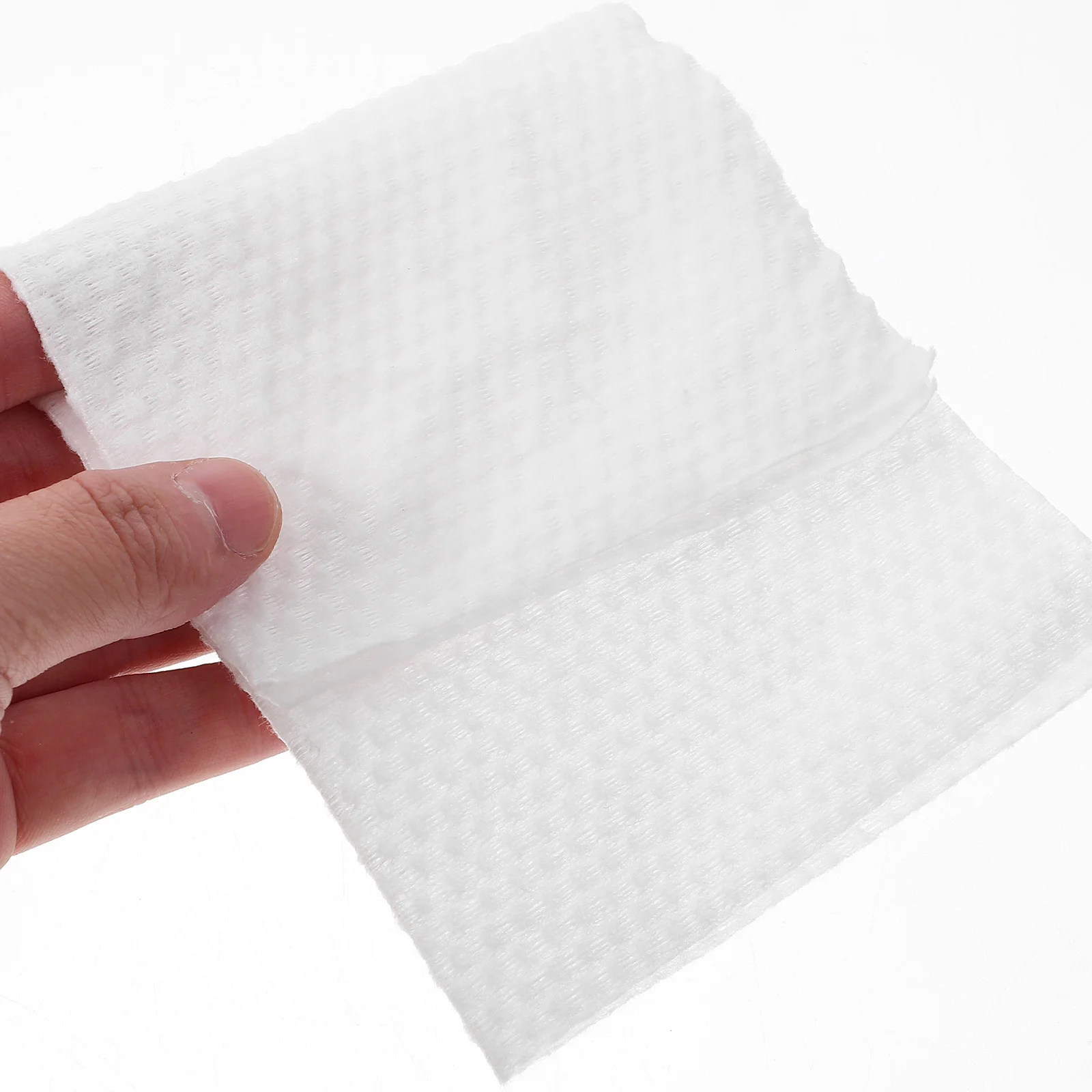 80개입 순면 부드러운 아기 세안 타월 건식 및 습식 겸용 일회용 티슈 패드 입, 눈, 손 청소용