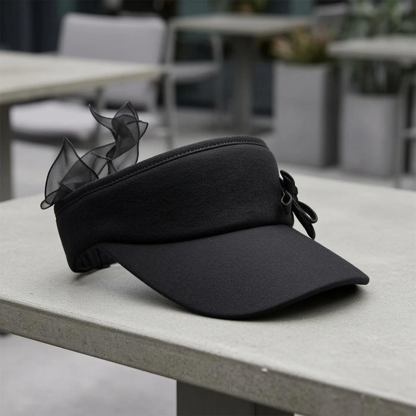 Golf Sun Visor Nylon Spandex Wide Brim Visor Headwear Smooth One Size Fits Most for Women