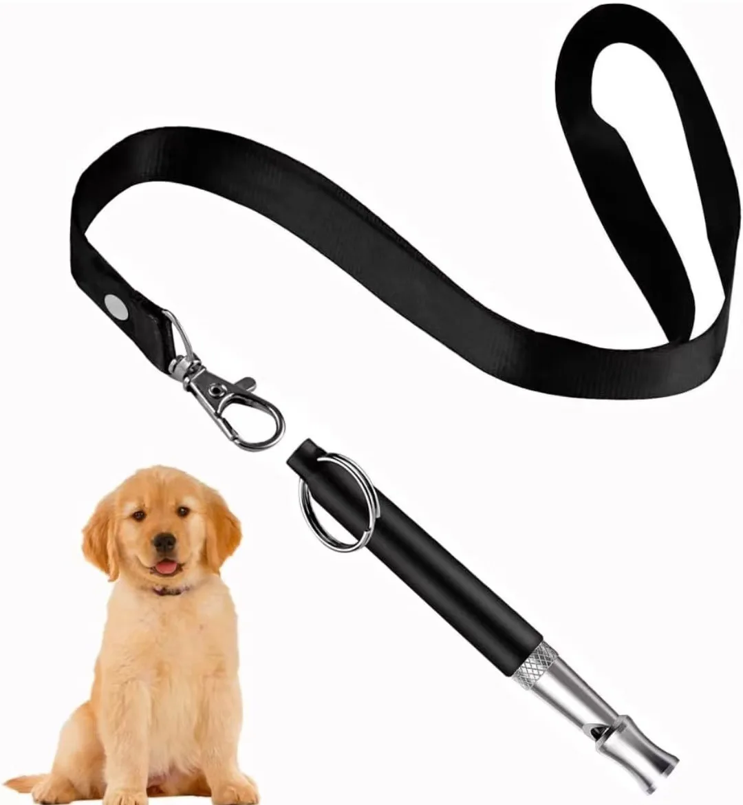 8.2cmBlack Adjustable Ultrasonic Dog Training Whistle Professional Silent Dog Whistle for Recall Stop Barking Obedience Training - view 4