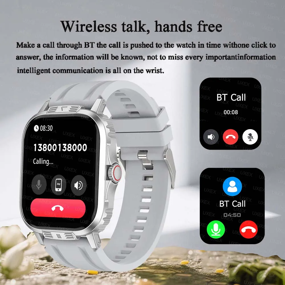 Businesst Smartwatch Man 2.01 HD Bluetooth Call Game Christmas Gift Health Tracker Clock Custom Photo Global Version Watch Sport