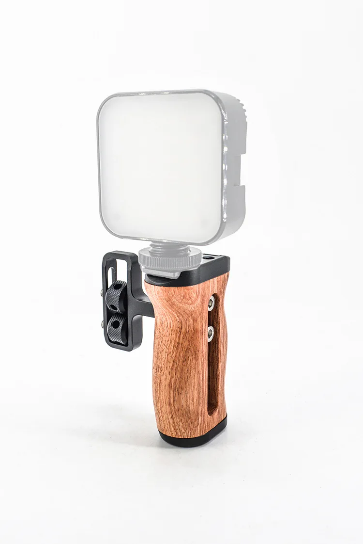 1 x Mini-Seitengriff mit Kaltschuh-Schnittstelle und 1/4 Zoll-20-Schraubhalterung für DSLR/Digitalkamerakäfig – Detail 6