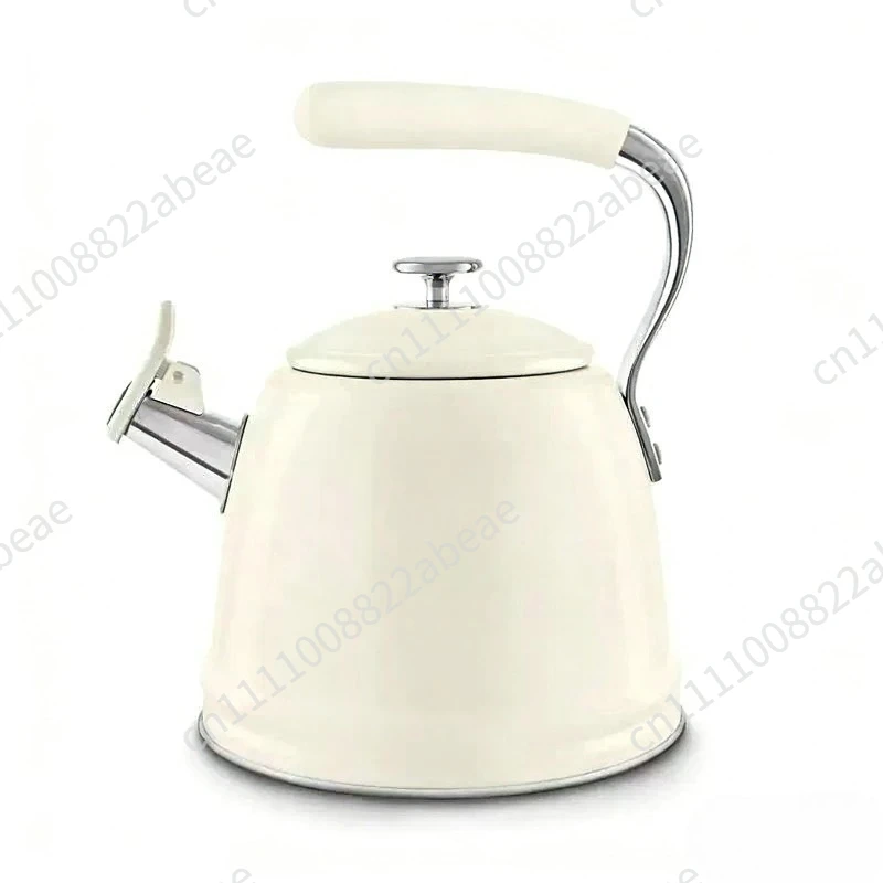 Retro Whistle Kettle Stainless Steel Kettle Induction Cooker Open Flame 2.3L Kettle