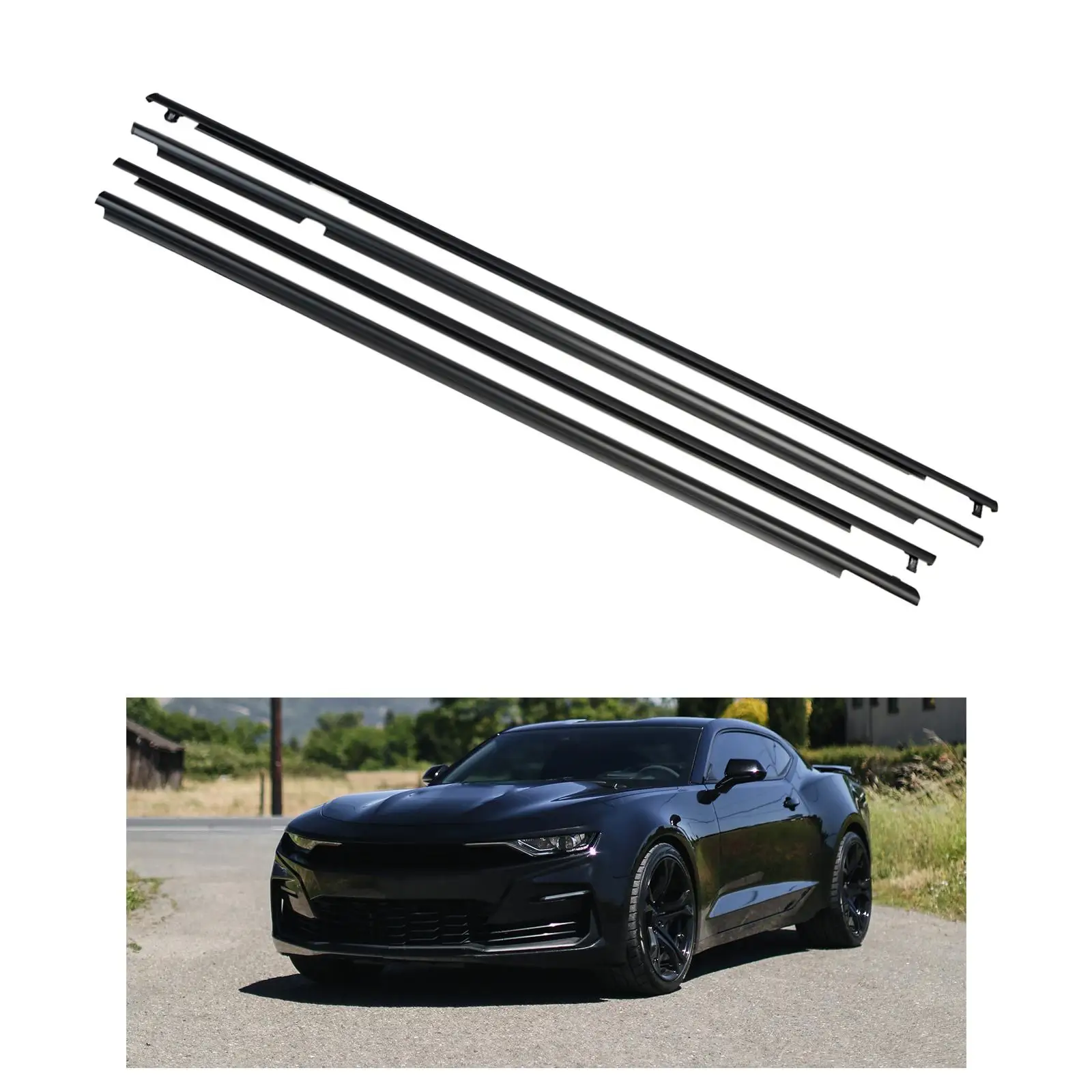 

4Pcs Weatherstrip Window Seal 7572042030 Fittings Automobile Durable Moulding Trim Seal Belt for Toyota for rav4 2006 2007 2008