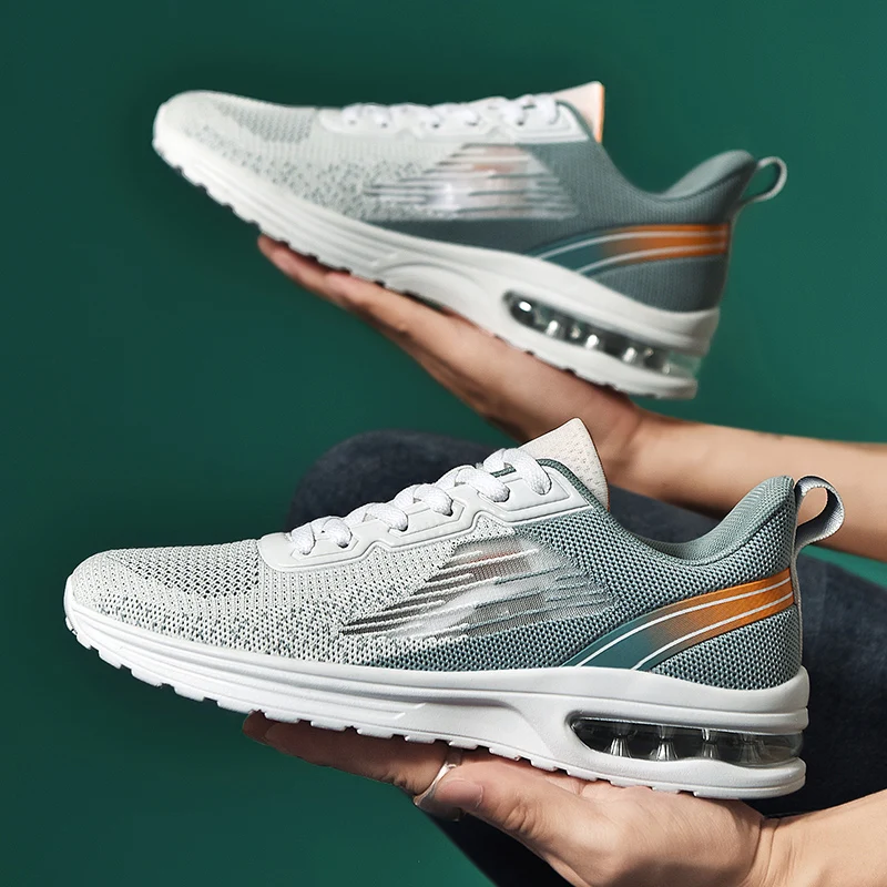 New Mens Professional Running Shoes Trainer Sneakers Fashion Trend Air Cushion Sports Shoes Jogging Breathable Mesh Tennis Shoes