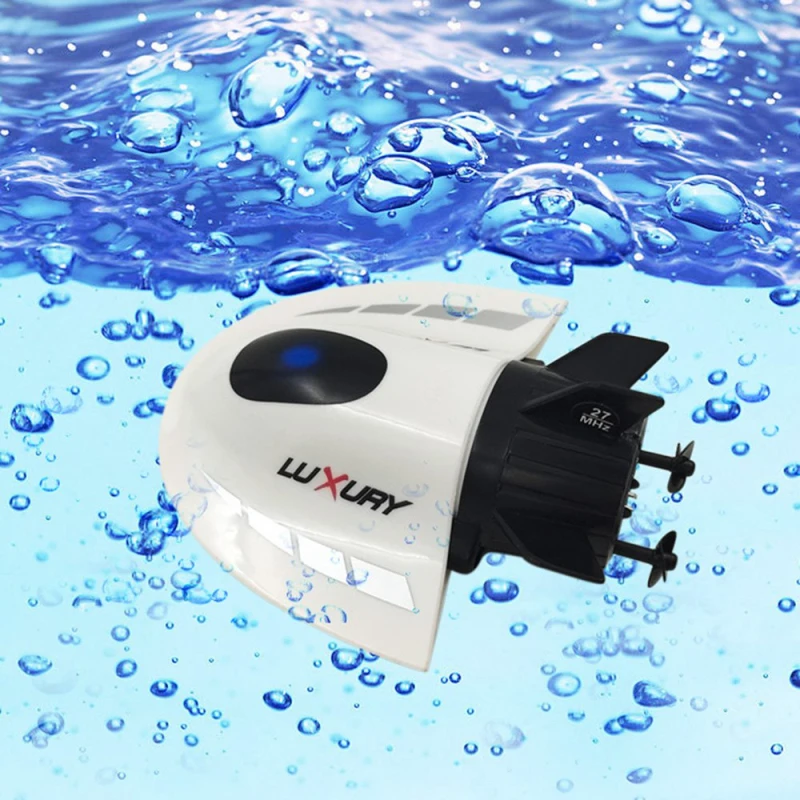 RC Submarine Mini Marine Speed Boat Racing Radio Remote Controller Pigboat Toys for Kids Outdoor Pool Fun Toy Quality Motor
