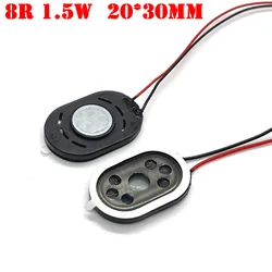 1 pces 1.5w8r 8r1.5w conector do orador de gps 2030 1.5w 8r 1.5w 20*30mm espessura: 4mm