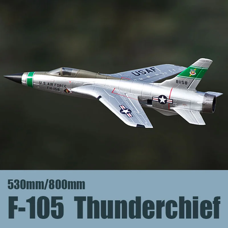 

64mm F-105 Thunderchief "Leigong" Duct Model Simulation Fighter Model Remote Control Airplane Enthusiast Gift