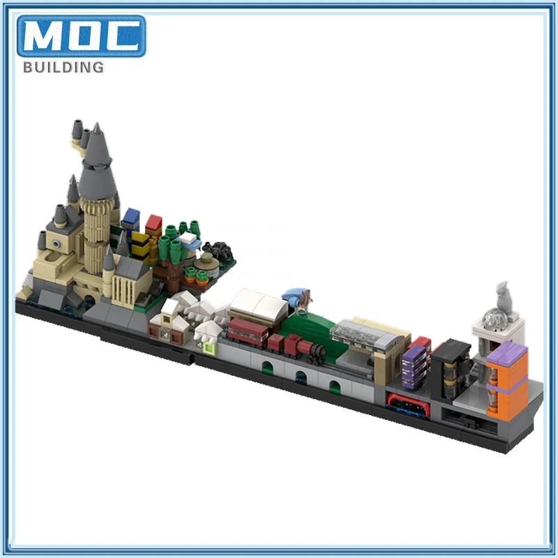 سلسلة الأفلام أفق العمارة Moc اللبنات عرض الشارع لتقوم بها بنفسك تجميع التكنولوجيا الطوب مجموعات اللعب هدايا عيد الميلاد