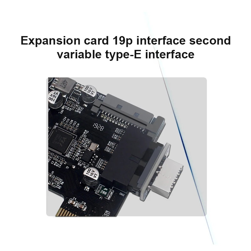 USB 3.0 Internal Header To USB 3.1/3.2 Type C Front Type E Adapter USB3.0 19P/20P To TYPE-E Converter For Computer Motherboard