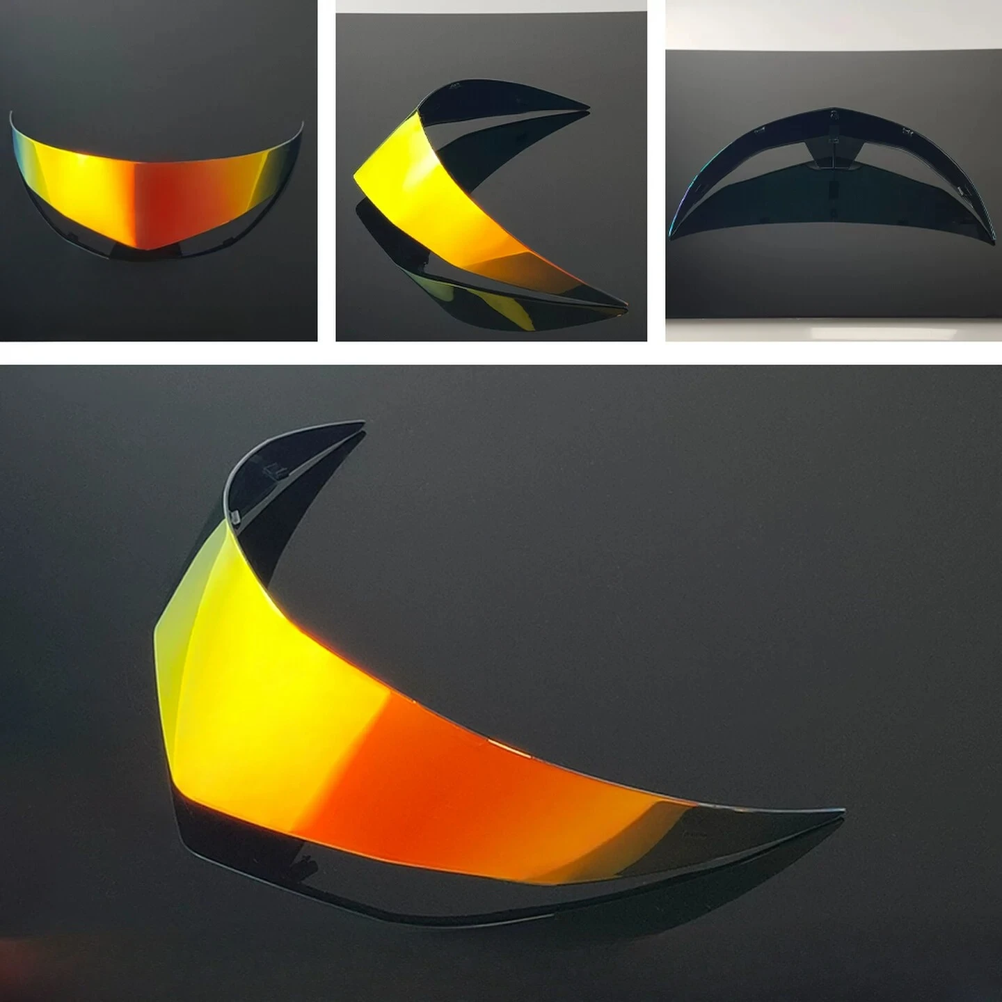 TT REVO Tail Suitable for  KYT Helmet Spoiler Modified Tail Electroplating Helmet Tail Accessories