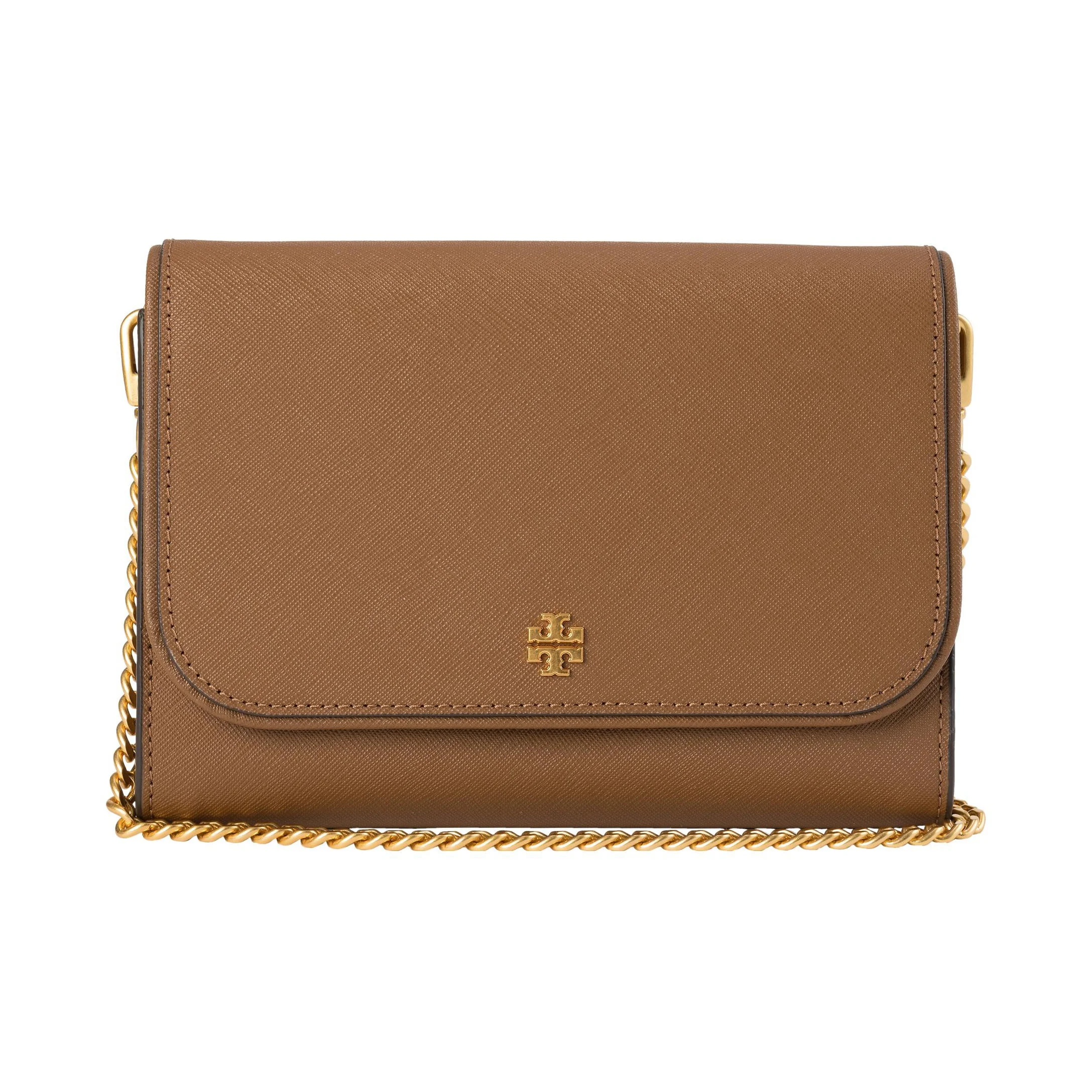 TORY BURCH Emerson Leather Small Square Bag Wallet, Shoulder Bag, Crossbody Bag Regular Women's Brown 136093-909