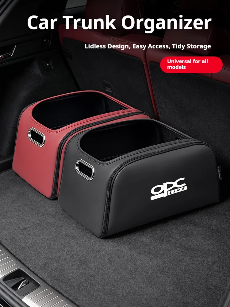 Kofferraum-Organizer-Box, Aufbewahrungstasche mit integrierter Tasche für Opel OPC Line Corsa Insignia Mokka Vectra Vivaro Zafira Zubehör