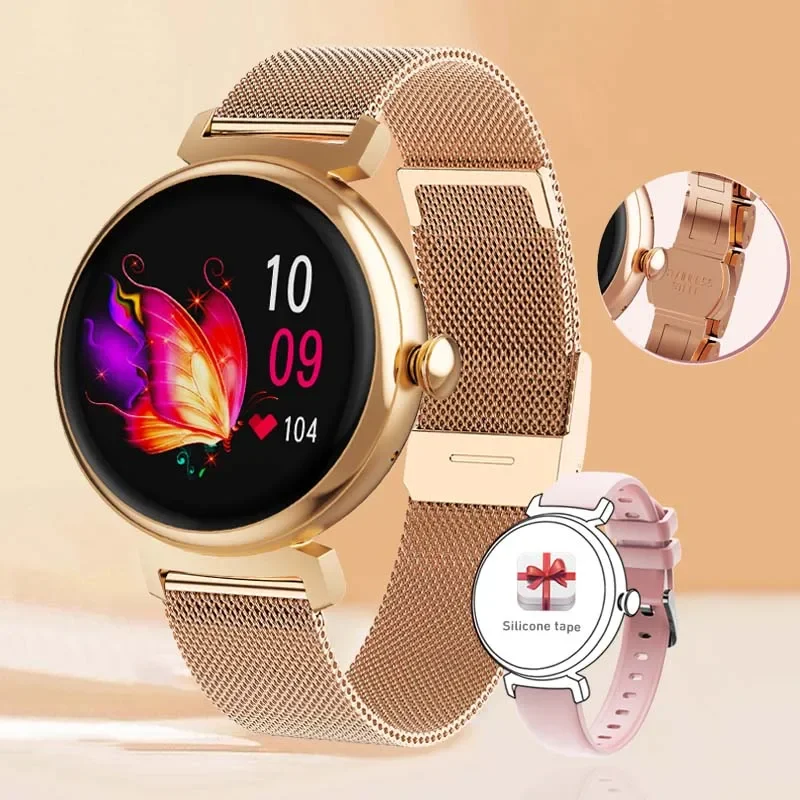 Smartwatch 1.04 Inch AMOLED Screen Bluetooth Call Fashion Ladies Always Display Time Smart Watch