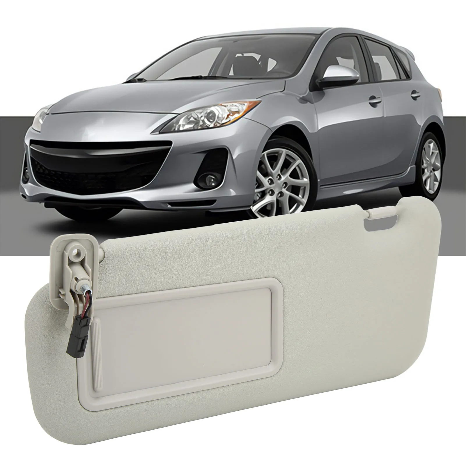 Left Driver Side Sun Visor Interior For 3 Hatchback 2010 2011 2012 2013 BBM2 69 320C 75 Replacement