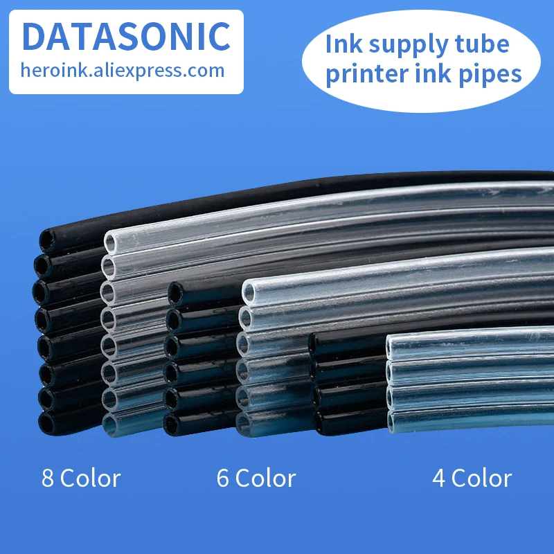 5Meters Inkjet Printer Ink Tube 6 lines 8 lines 4 lines UV Ink Pipe Solvent Printer hose 6 rows for UV flatbed printer ink tube